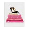 Stupell Industries Glam Pink Fashion Books Pump Heels Canvas Wall Art